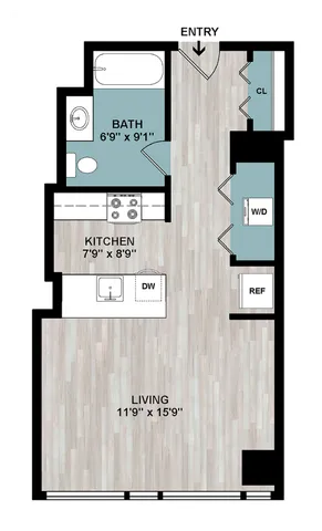 S | Studio Floorplan
