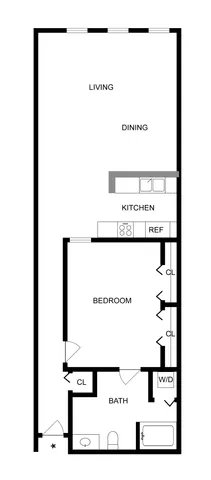 A1 | 1-Bedroom Floorplan