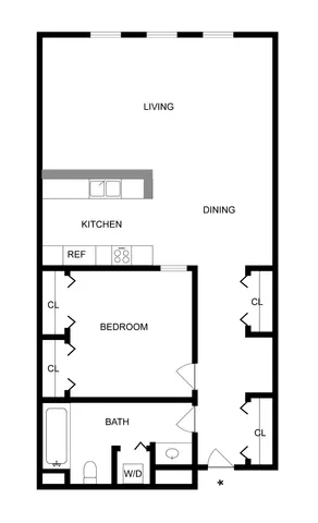 A3 | 1-Bedroom Floorplan