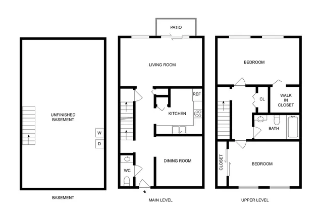 2BD x 1.5BA Townhome Affordable