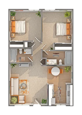 Paisley | 2-Bedroom Floorplan