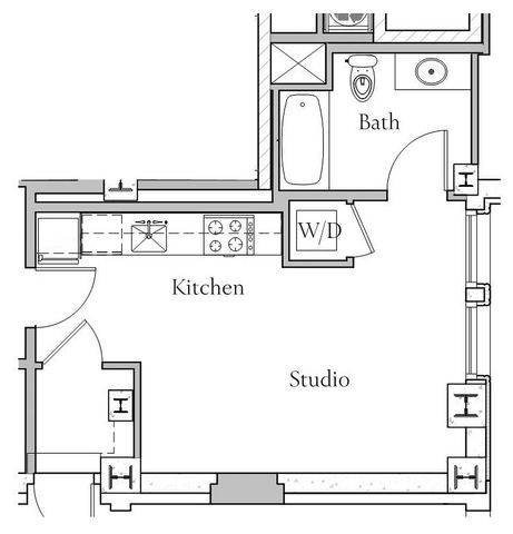 Studio A Floorplan