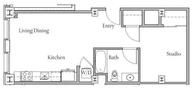 Studio E Floorplan