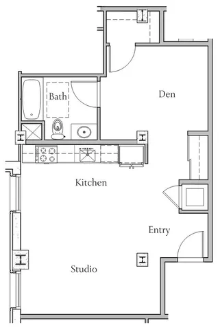 Studio H Floorplan