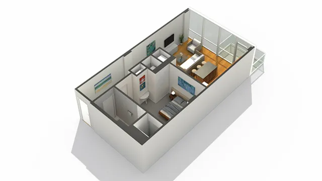 1 Bedroom Floor Plan | Apartments In South Loop Chicago | Arrive LEX