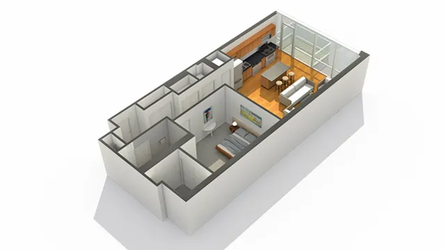 1 Bedroom Floor Plan | Apartments In South Loop Chicago | Arrive LEX