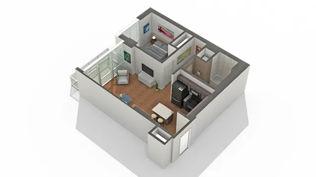 1 Bedroom Floor Plan | Apartments In South Loop Chicago | Arrive LEX