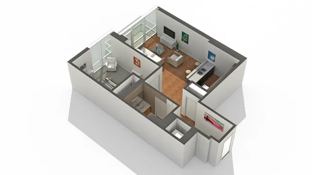 1 Bedroom Floor Plan | Apartments In South Loop Chicago | Arrive LEX