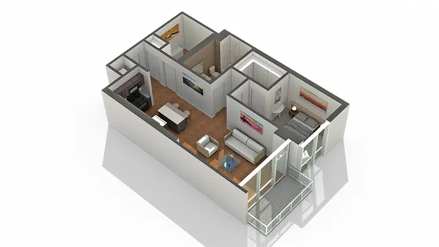 1 Bedroom Floor Plan | Apartments In South Loop Chicago | Arrive LEX