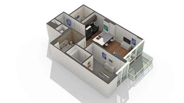 1 Bedroom Floor Plan | Apartments In South Loop Chicago | Arrive LEX
