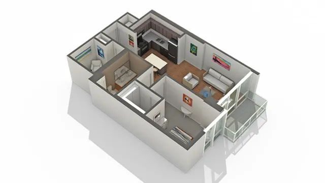 1 Bedroom Floor Plan | Apartments In South Loop Chicago | Arrive LEX