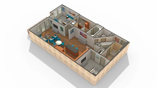 Floor Plan | Arrive River Oaks Apartment Homes for Rent in Houston TX 77098