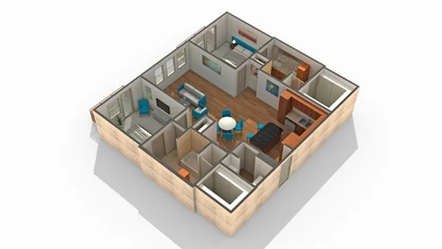 Floor Plan | Arrive River Oaks Apartment Homes for Rent in Houston TX 77098