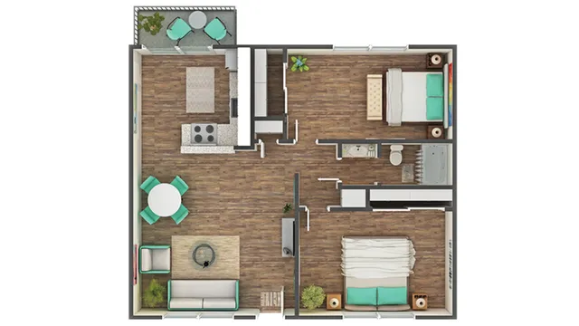 Floor Plan Layout | ReNew Park Blu Apartment Homes for Rent in Fairfield CA 94533