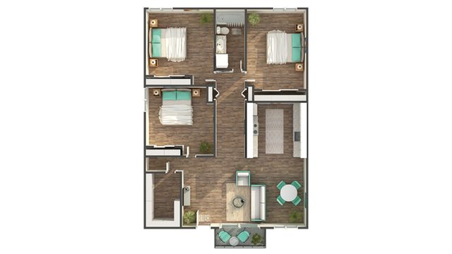 Floor Plan Layout | ReNew Park Viva Apartment Homes for Rent in Fairfield CA 94533