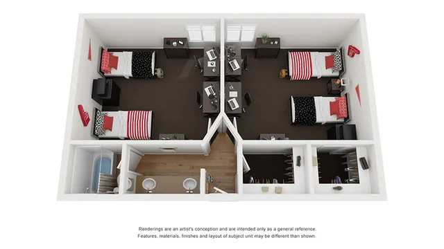 Floor Plan Image | Apartments Near CSU Chico | The Social Chico