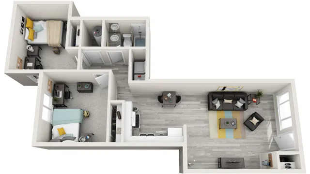 Floor Plan | The Social West Ames Apartment Homes for Rent in Ames IA 50014