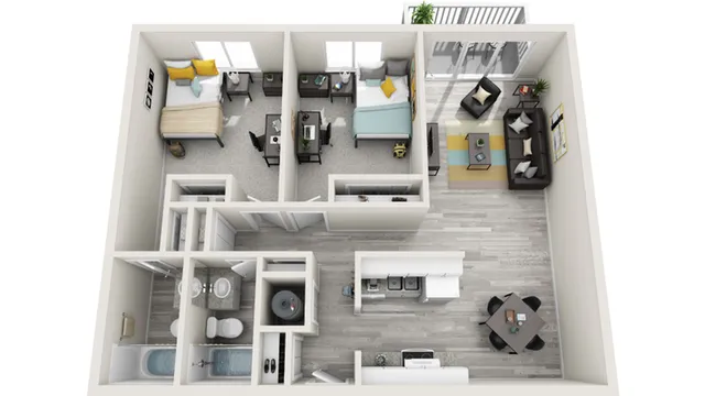 Floor Plan | The Social West Ames Apartment Homes for Rent in Ames IA 50014