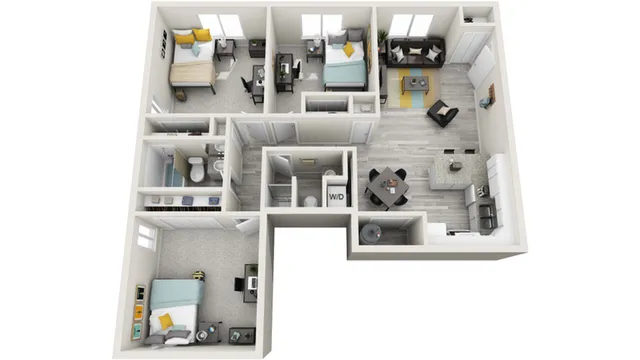 Floor Plan | The Social West Ames Apartment Homes for Rent in Ames IA 50014