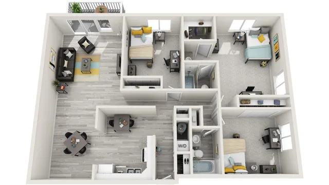 Floor Plan | The Social West Ames Apartment Homes for Rent in Ames IA 50014