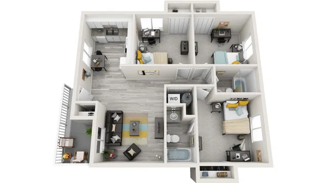 Floor Plan | The Social West Ames Apartment Homes for Rent in Ames IA 50014