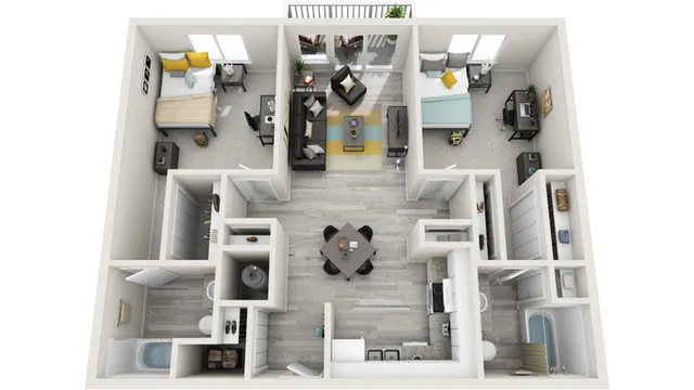 Floor Plan | The Social West Ames Apartment Homes for Rent in Ames IA 50014