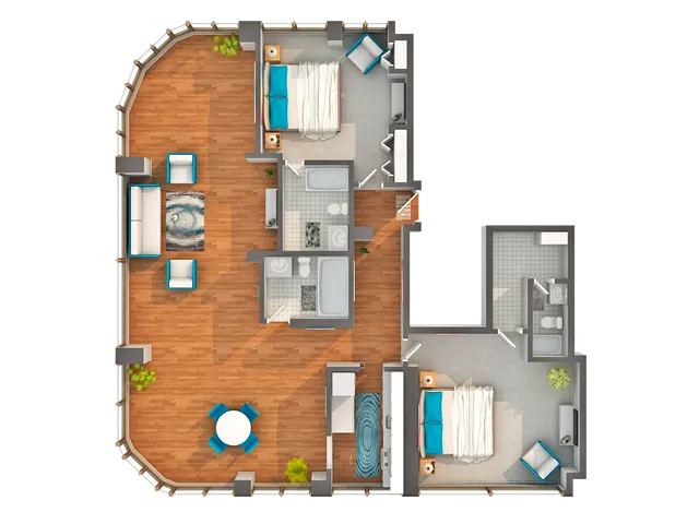 Floor Plan Images | Arrive Streeterville