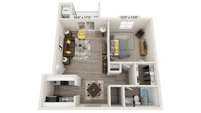 renew woodland ranch floorplan 1e