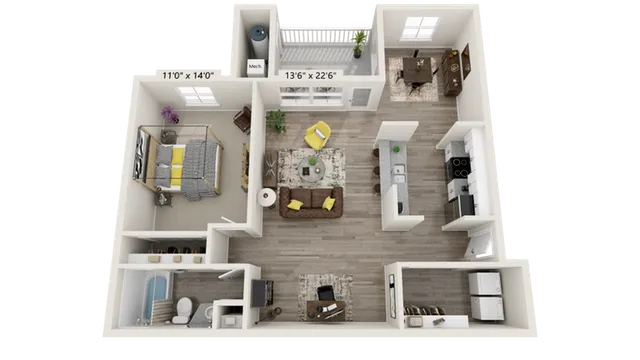 renew woodland ranch floorplan 1C