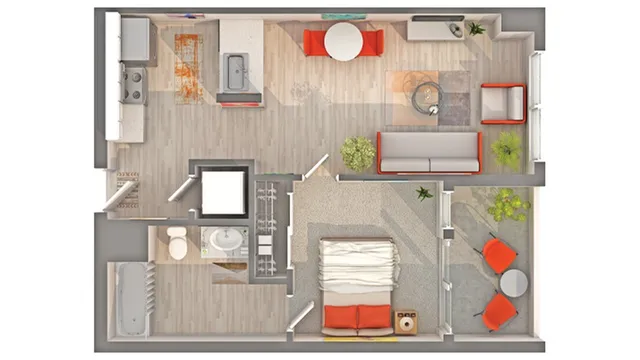 Plan A3 Studio Floorplan