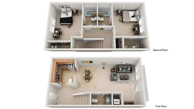 Bellamy 2-Bedroom Floorplan