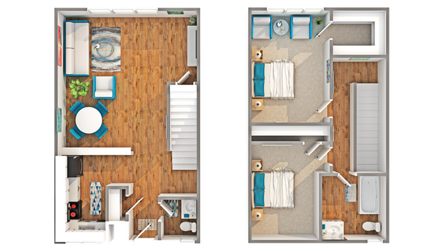 Barberry | Two Bed Townhome