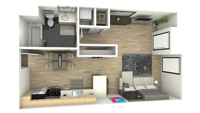 Floorplan Images | Arrive Hollywood