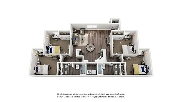 4 Bed/ 2 Bath Apartment