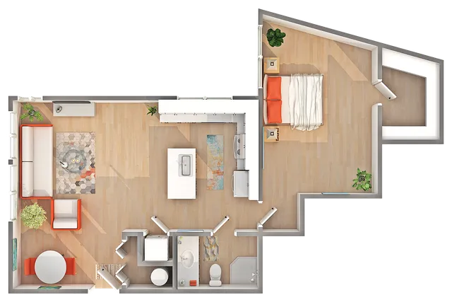 A5 | 1-Bedroom Floorplan