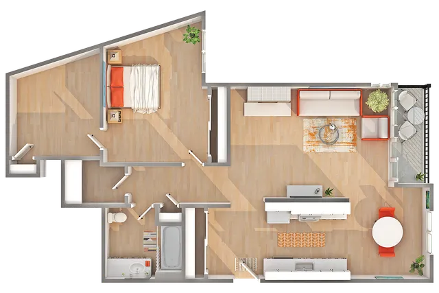 A10 | 1-Bedroom Floorplan