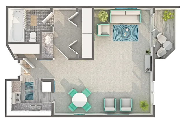 Amhurst | Studio Floorplan