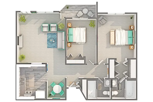 Birchwood | 2-Bedroom Floorplan