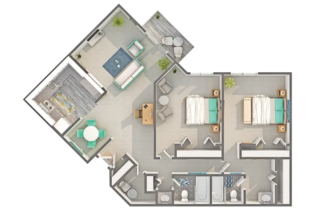 Eliot | 2-Bedroom Floorplan