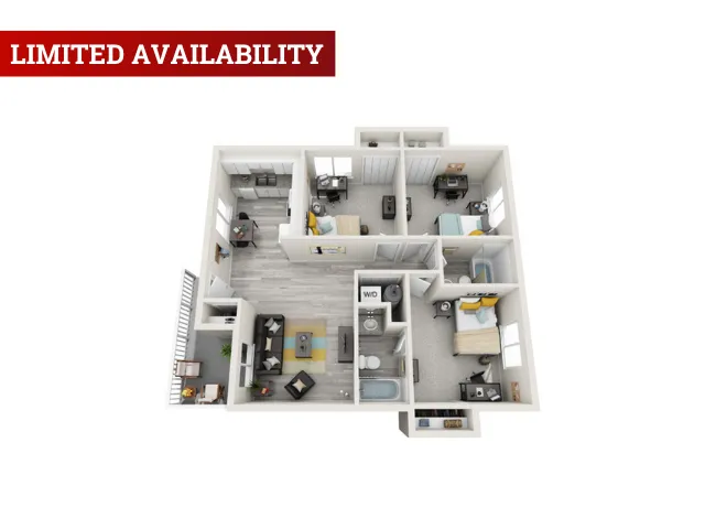 Cambridge A | 3-Bedroom Floorplan