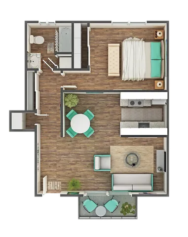 Alpha 1x1 Floorplan