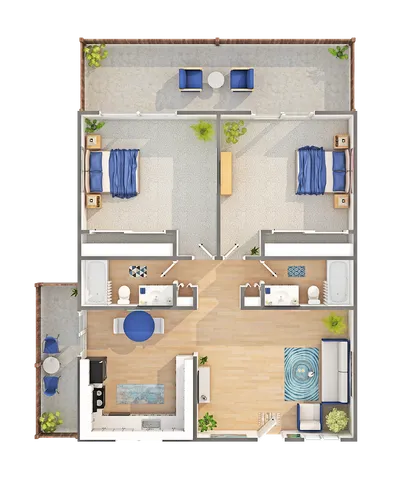 Maplecrest | 2-Bedroom Floorplan