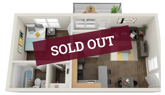 smtx bobcat 1-bed floorplan sold out