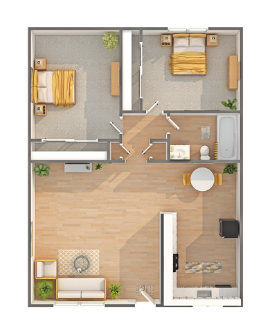 Park | 2-Bedroom Floorplan