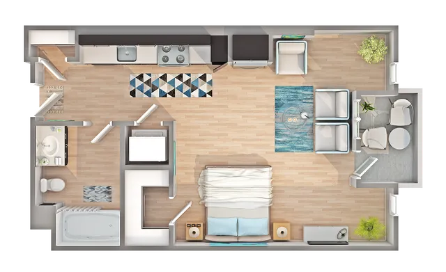 S2 | 2-Bedroom Floorplan