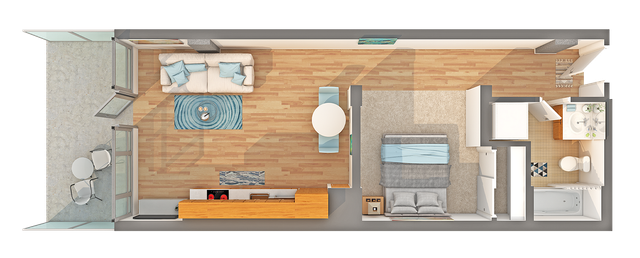 Studio - A Floorplan