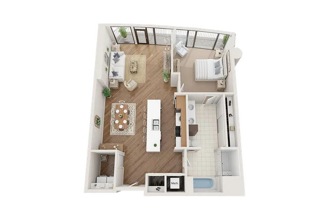 Arrive Upper Kirby_1BR 1BA Flat B