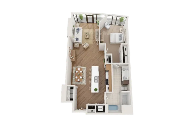 Arrive Upper Kirby_1BR 1BA Flat E
