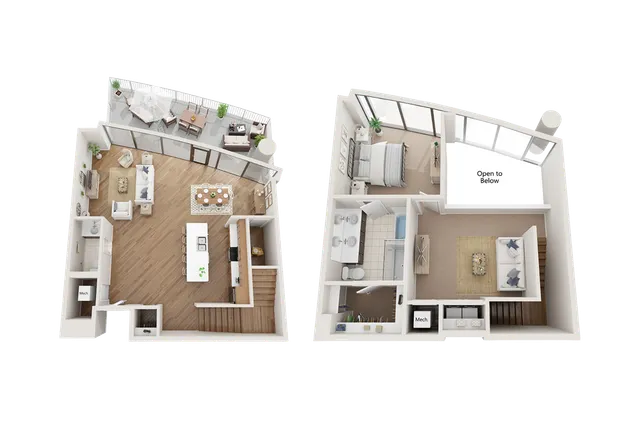 Arrive Upper Kirby_1BR 1BA Garden Loft A
