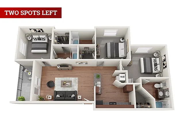 The Social on Hovey - Three Bedroom